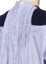 细节 - 点击放大 - SACAI - 条纹府绸拼接针织纯棉上衣