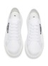 细节 - 点击放大 - PRADA - Logo patch low top nylon gabardine sneakers