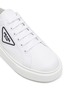 细节 - 点击放大 - PRADA - Logo patch low top nylon gabardine sneakers