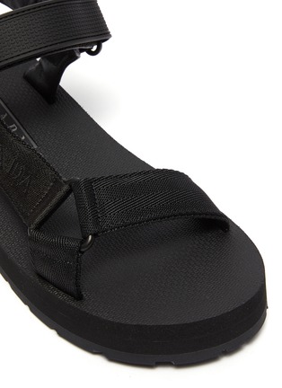 细节 - 点击放大 - PRADA - Logo Strap Platform Sandals