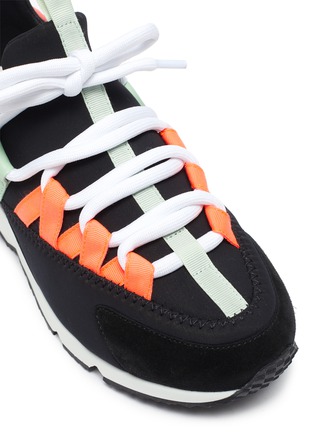 细节 - 点击放大 - PIERRE HARDY - TREK COM拼接设计厚底运动鞋