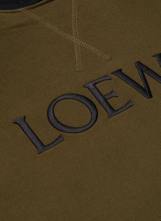  - LOEWE - 拼色logo抽绳oversize纯棉连帽卫衣