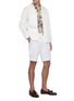 模特儿示范图 - 点击放大 - RING JACKET - 拼贴口袋人字纹纯棉衬衫式夹克