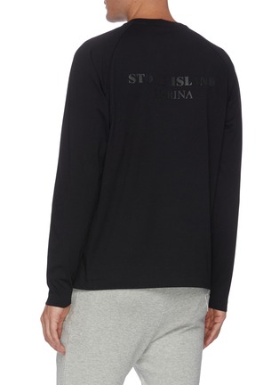 背面 - 点击放大 - STONE ISLAND - MARINA logo品牌名称混棉长袖T恤