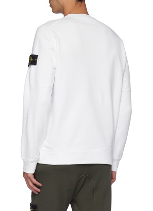 背面 - 点击放大 - STONE ISLAND - 可拆式品牌标志徽章拉链口袋纯棉卫衣