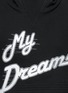 细节 - 点击放大 - CRES. E DIM. - MY DREAMS徽章纯棉短款连帽卫衣