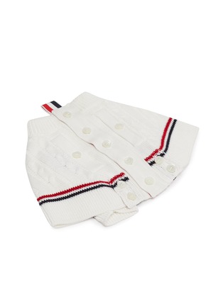  - THOM BROWNE - 兔子造型荔枝纹真皮手提包及针织开衫套装