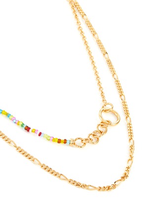细节 - 点击放大 - GAVIRIA - FRIENDSHIP珠饰点缀18K镀金黄铜双层项链