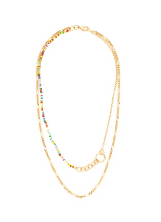首图 - 点击放大 - GAVIRIA - FRIENDSHIP珠饰点缀18K镀金黄铜双层项链