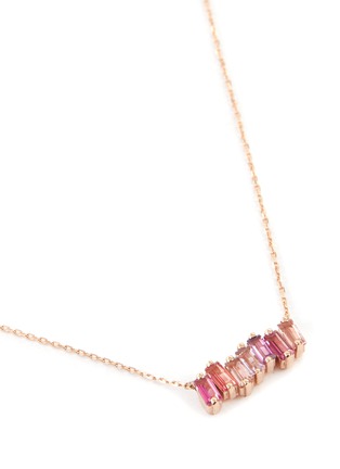 细节 - 点击放大 - SUZANNE KALAN - 'Amalfi' topaz 14k rose gold necklace