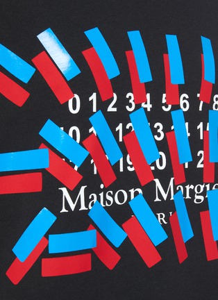  - MAISON MARGIELA - 拼色数字logo纯棉T恤