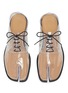 细节 - 点击放大 - MAISON MARGIELA - TABI PVC分趾德比鞋