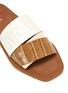 细节 - 点击放大 - CHLOÉ - logo层叠搭带方头木质拖鞋