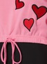  - ALICE + OLIVIA - Bernetta抽绳下摆爱心及STACEY人脸图案混棉卫衣