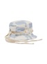 模特儿示范图 - 点击放大 - JACQUEMUS - LE BOB GRAIN帽带拼色几何图案棉混亚麻渔夫帽