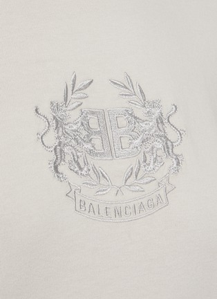  - BALENCIAGA - 圆领logo纯棉T恤