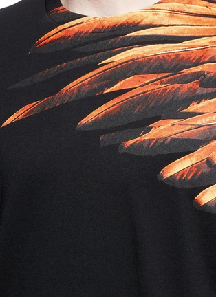 细节 - 点击放大 - MARCELO BURLON - LONQUIMAY翅膀图案纯棉T恤