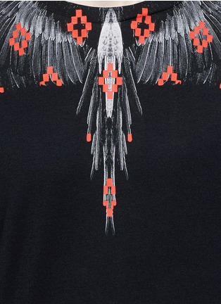 细节 - 点击放大 - MARCELO BURLON - EL CRUCE翅膀十字图案纯棉T恤