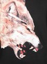 细节 - 点击放大 - MARCELO BURLON - CRUCES条纹拼接野狼图案连帽卫衣