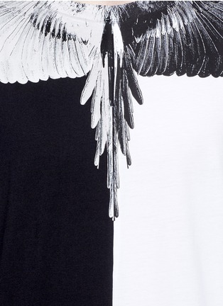 细节 - 点击放大 - MARCELO BURLON - LAGUNAS BRAVAS拼色翅膀图案纯棉T恤