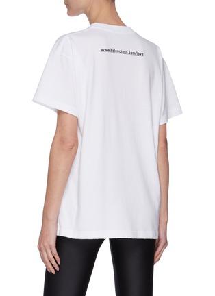 背面 - 点击放大 - BALENCIAGA - I LOVE YOU英文字标语纯棉T恤
