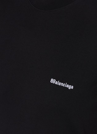  - BALENCIAGA - logo修身纯棉T恤