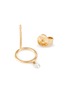 细节 - 点击放大 - PERSÉE PARIS - Boheme钻石18k黄金圆环造型吊坠耳环
