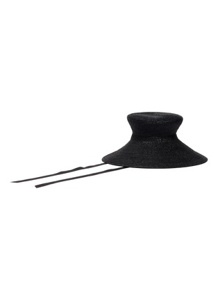 模特儿示范图 - 点击放大 - ELIURPI - NOUVEAU帽带编织稻草宽檐帽