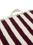 细节 –点击放大 - TEKLA - 拼色条纹有机棉浴巾－紫红色及米白色