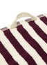 细节 –点击放大 - TEKLA - 拼色条纹有机棉面巾－紫红色及米白色