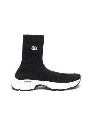 首图 - 点击放大 - BALENCIAGA - 'Speed 3.0' Knit Textile High Top Sneakers