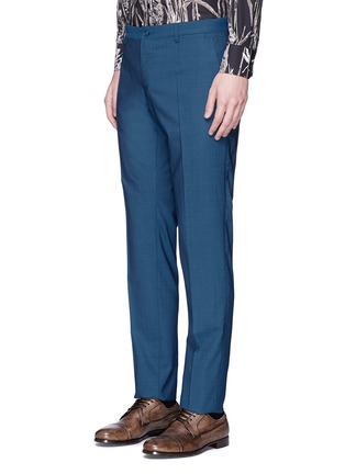 细节 - 点击放大 - DOLCE & GABBANA - 纯色羊毛连马甲西服套装