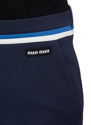  - MIU MIU - Lux拼色裤腰混棉长裤