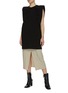 模特儿示范图 - 点击放大 - THE FRANKIE SHOP - TINA夹棉T恤式连衣裙