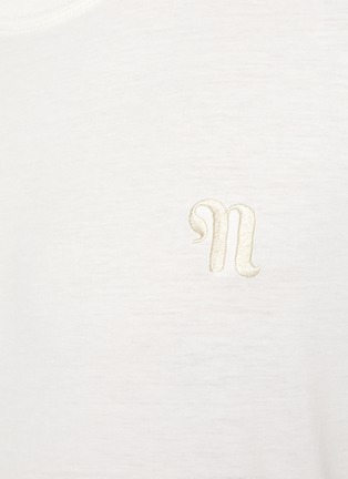  - NANUSHKA - logo刺绣有机棉T恤