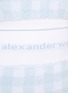 细节 - 点击放大 - T BY ALEXANDER WANG - TOWEL logo拼色格纹混棉半裙