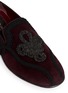 细节 - 点击放大 - DOLCE & GABBANA - 编织装饰麂皮便鞋