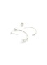 细节 - 点击放大 - YUESPHERE - 'Core' cubic zirconia rhodium plated sterling silver earrings