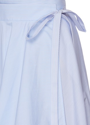 细节 - 点击放大 - LOEWE - 拼色条纹搭叠不规则纯棉半裙