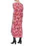 背面 - 点击放大 - ISABEL MARANT - ALBISD羊腿袖拼色花卉图案褶裥混丝连衣裙