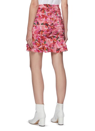 背面 - 点击放大 - ISABEL MARANT - MILENDI褶裥层叠裙摆拼色花卉图案混丝半裙
