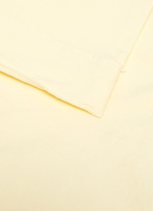 细节 –点击放大 - TEKLA - 特大双人床条纹有机长绒棉被套 - 黄色