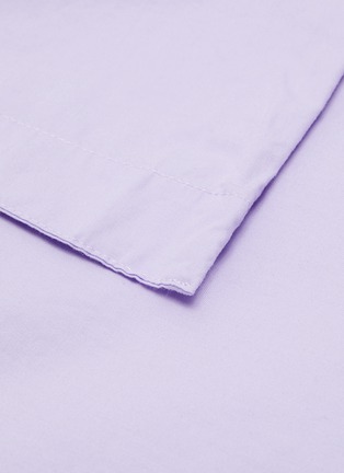 细节 –点击放大 - TEKLA - 加大双人床条纹有机长绒棉被套 - 紫色