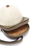 细节 - 点击放大 - JW ANDERSON - MIDI CAP拼接设计帽子造型真皮斜挎包