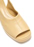 细节 - 点击放大 - BOTTEGA VENETA - 几何鞋跟真皮厚底穆勒露跟鞋
