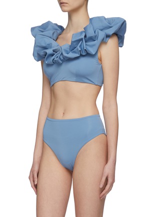 模特儿示范图 - 点击放大 - MAYGEL CORONEL - LUCILA 褶裥泳衣套装