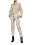 模特儿示范图 - 点击放大 - BRUNELLO CUCINELLI - 系带棉质长裤