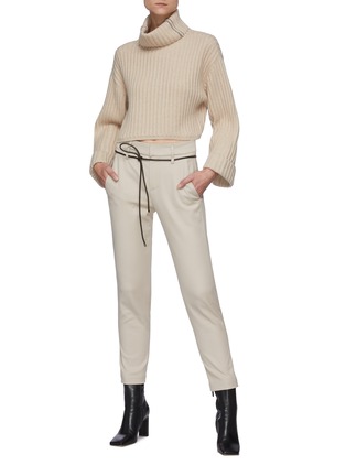 模特儿示范图 - 点击放大 - BRUNELLO CUCINELLI - 高领羊绒针织衫