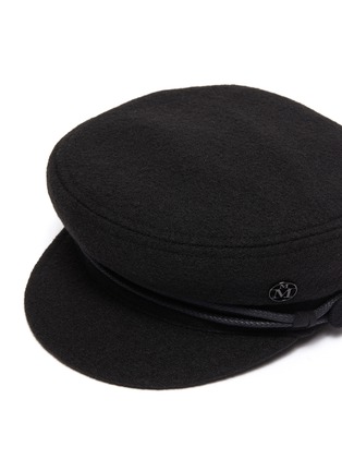 细节 - 点击放大 - MAISON MICHEL - NEW ABBY编织帽带羊毛短檐帽