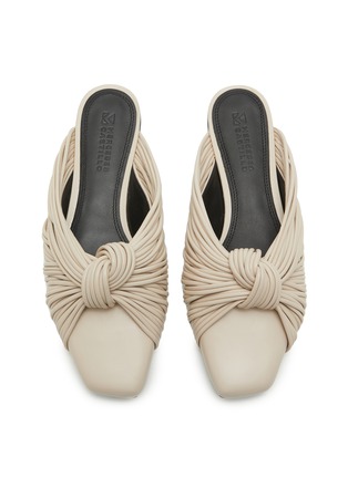 细节 - 点击放大 - MERCEDES CASTILLO - 纽结皮革平底鞋